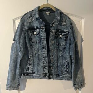 Cato Denim Blue Jean Jacket Size Small